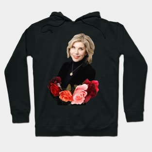 Christine Baranski Floral Hoodie